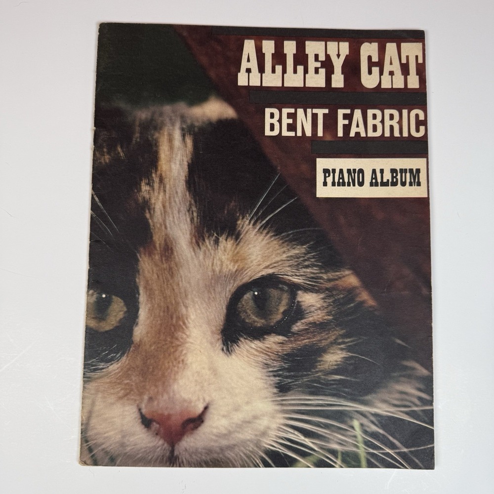 Alley Cat Bent Fabric Piano Album Music Sheet Music Book 1962 Vintage New York